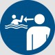 Panneau Surveiller les enfants en environnement aquatique - M054 - ISO 7010