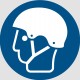 Panneau ISO 7010 M066 Porter un casque de sport