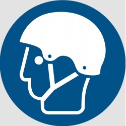 Panneau ISO 7010 M066 Porter un casque de sport