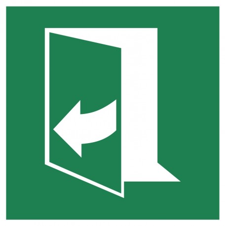 Panneau ISO 7010 E058 Ouverture de porte en tirant sur le côté droit