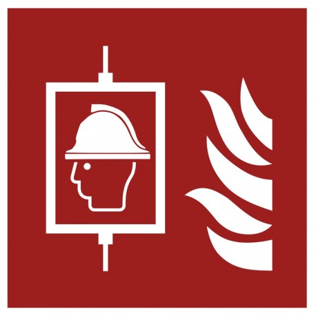 Panneau ISO 7010 F017 Ascenseur pompiers