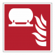 Panneau ISO 7010 F012 Installation fixe d'extinction incendie