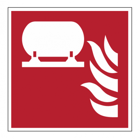Panneau ISO 7010 F012 Installation fixe d'extinction incendie