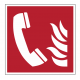 Panneau ISO 7010 F006 Téléphone incendie