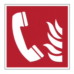Panneau ISO 7010 F006 Téléphone incendie