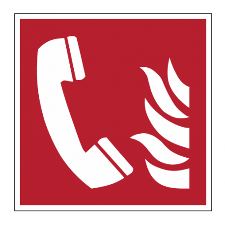 Panneau ISO 7010 F006 Téléphone incendie