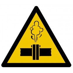 Sticker Danger vapeurs chaudes