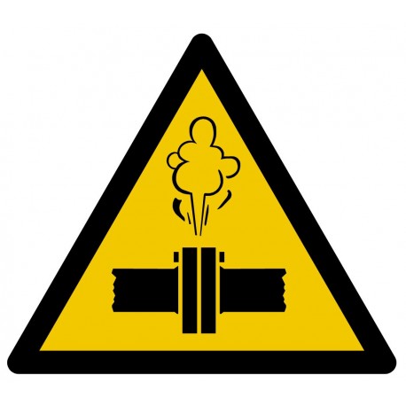 Sticker Danger vapeurs chaudes
