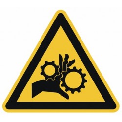 Autocollant attention a vos mains