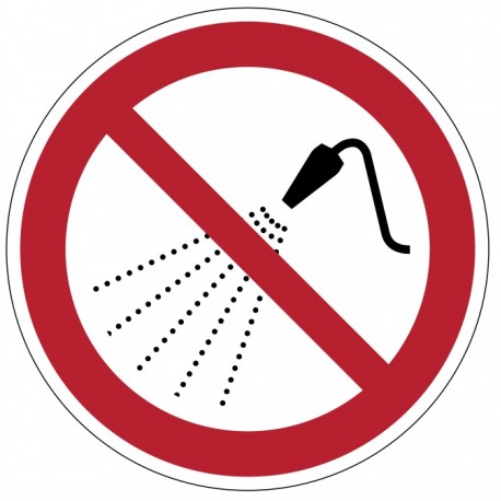Panneau ISO 7010 P016 Ne pas asperger avec de l'eau