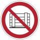 Panneau ISO 7010 P023 Ne pas obstruer