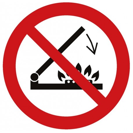 Panneau ISO 7010 P073 Ne pas fermer le couvercle lorsque les brûleurs fonctionnent