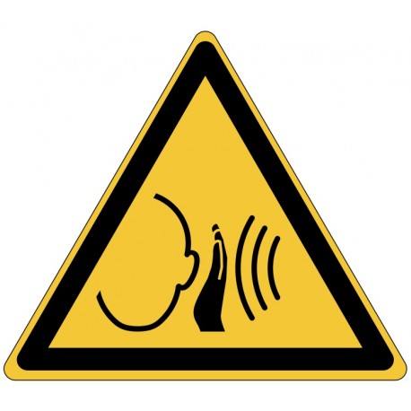 Panneau ISO 7010 W038 Danger Bruit fort soudain