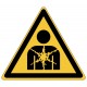 Panneau ISO 7010 W071 Danger Substance ou mélange présentant un risque d'atteinte à la santé