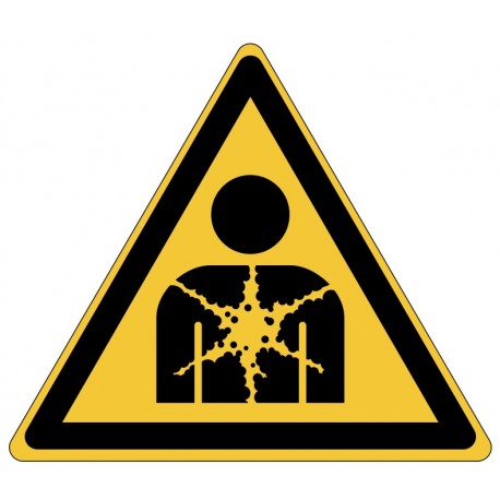 Panneau ISO 7010 W071 Danger Substance ou mélange présentant un risque d'atteinte à la santé