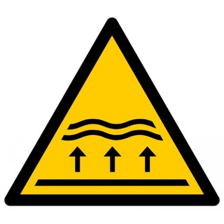 Panneau ISO 7010 W077 Danger Zone inondable