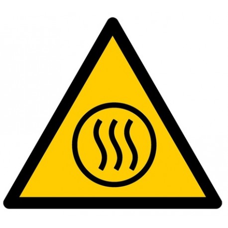 Panneau ISO 7010 W079 Danger contenu chaud