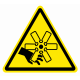 Panneau Danger pièces en rotation W088
