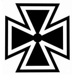 Sticker mural Croix de malte