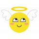 Sticker Smiley Ange