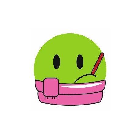 Sticker - Smile malade REFG105