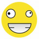 Sticker - Smiley fou REFG119