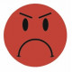 Sticker - Smiley furieux REFG136