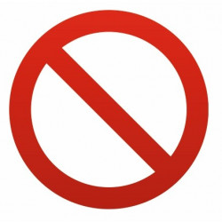 Sticker - Interdit interdiction 
