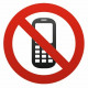 Sticker - Interdit téléphoner - téléphone 