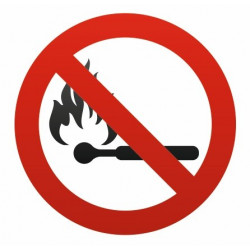 Sticker - Interdit faire bruler 