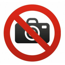 Sticker interdit de Photographier