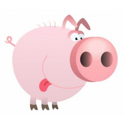 Sticker Cochon Rigolo