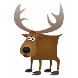 Sticker Cerf Elan