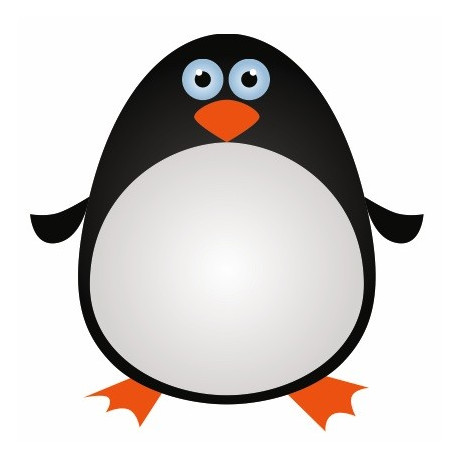 Autocollant gros Pingouin