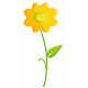 Sticker - Fleur jaune REFH240