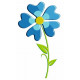 Sticker - Fleur bleue REFH246