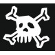 Sticker Tête de mort moto