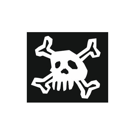 Sticker Tête de mort moto
