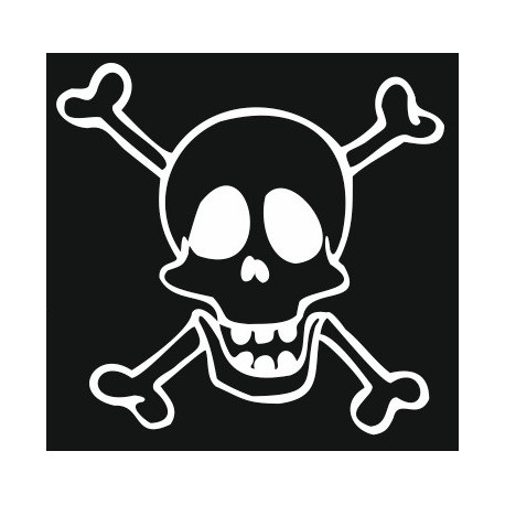 Sticker mural Tête de mort