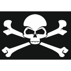 Sticker deco muraux Tête de mort