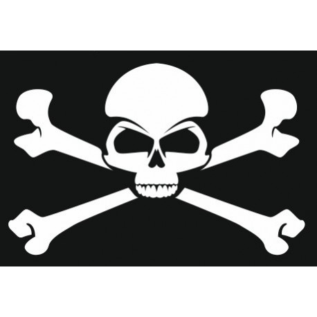 Sticker deco muraux Tête de mort