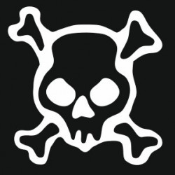 deco autocollant Tête de mort