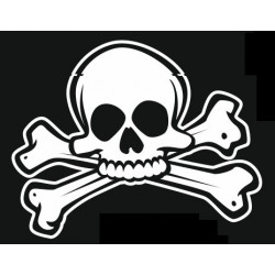 Autocollant Tête de mort