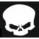 Sticker Tête de mort sans os