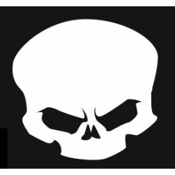 Sticker Tête de mort sans os