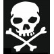 Sticker Tête de mort voiture