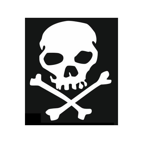 Sticker Tête de mort voiture