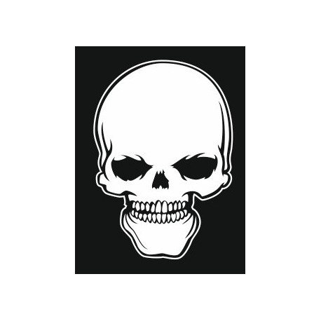 Sticker Tête de mort abime