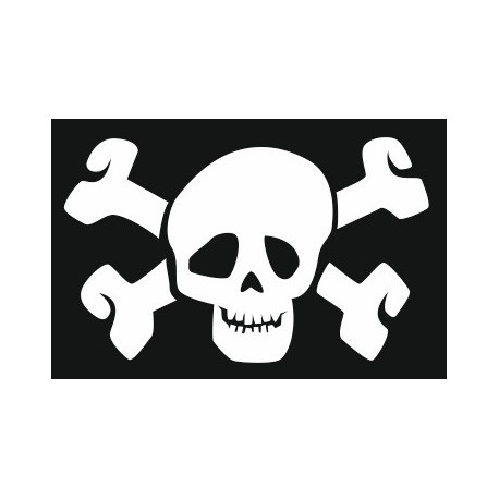 Autocollant mural skull