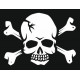 Autocollant Tête de mort voiture